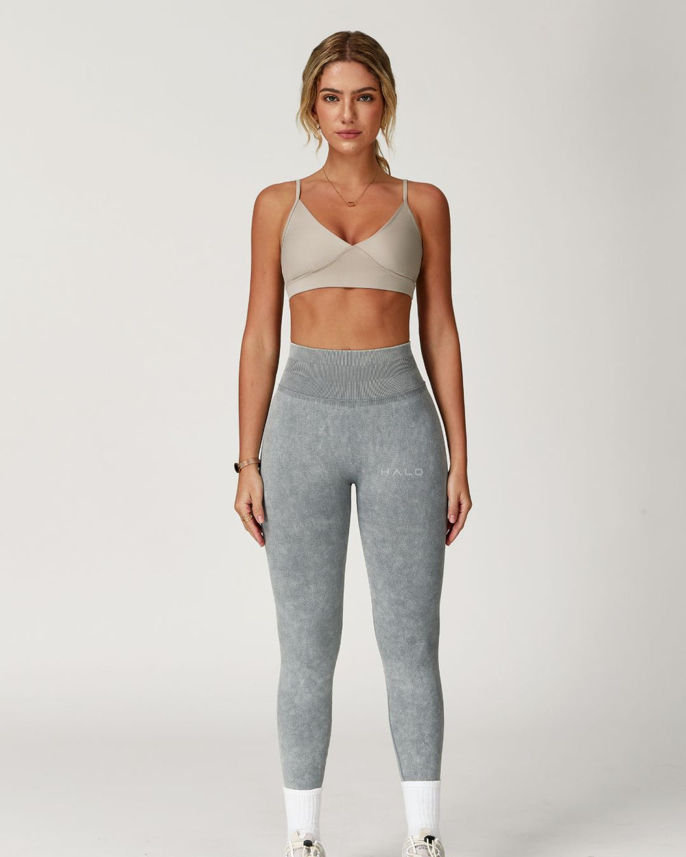 Rose Blossom Seamless Legging grey